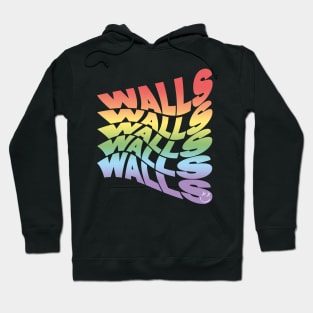 Rainbow Walls Louis Tomlinson white background Hoodie